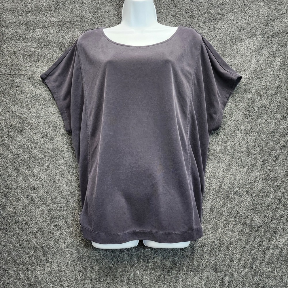 Pure Jill Sand Washed Women's 2X Tencel Modal Dolman Relaxed Casual Top Plus